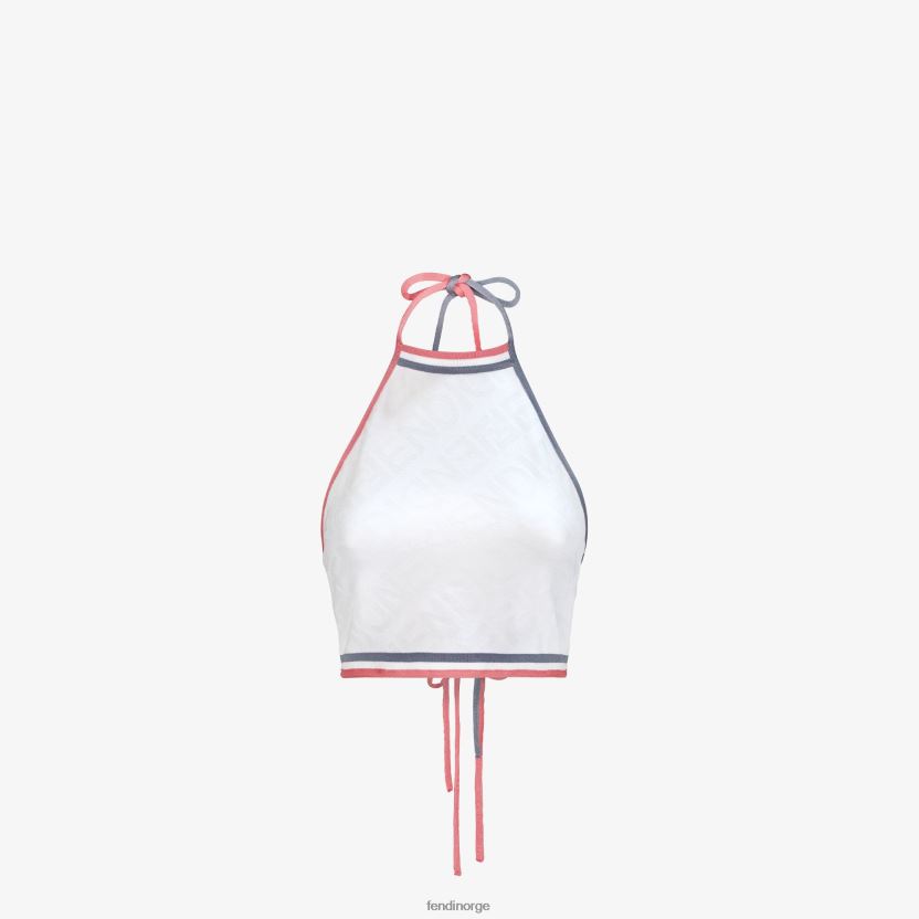 Fendi kvinner viskose topp NXB4XN1032 hvit klær