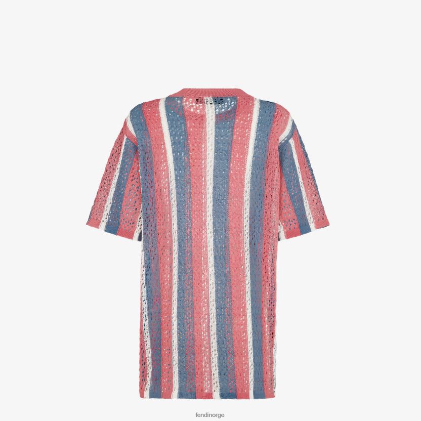 Fendi kvinner heklet genser i bomull NXB4XN1030 flerfarget klær