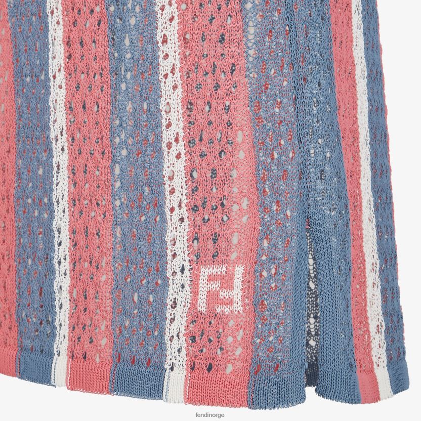 Fendi kvinner heklet genser i bomull NXB4XN1030 flerfarget klær