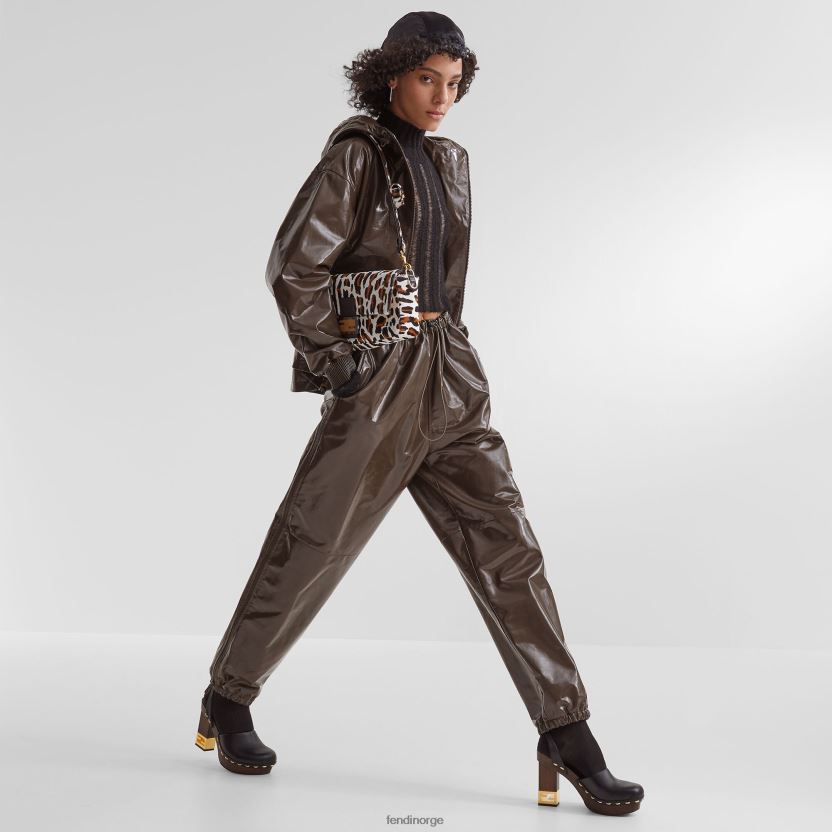 Fendi kvinner nylon og mohair genser NXB4XN994 svart klær