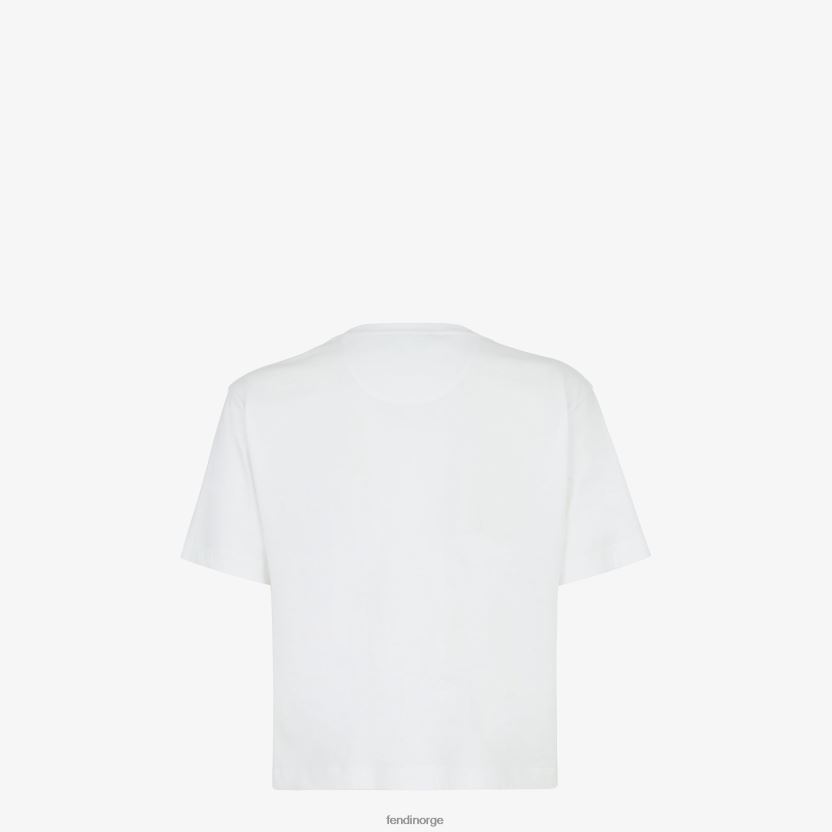 Fendi kvinner jersey t-skjorte NXB4XN1145 hvit klær
