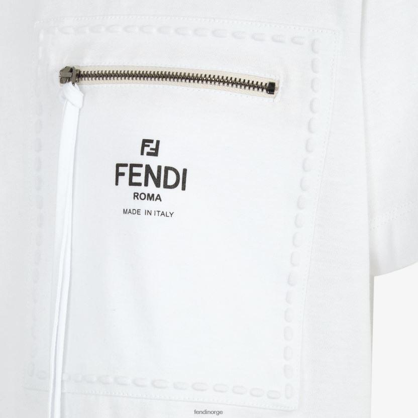 Fendi kvinner jersey t-skjorte NXB4XN1145 hvit klær