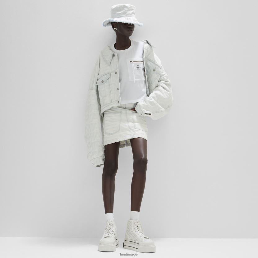 Fendi kvinner jersey t-skjorte NXB4XN1145 hvit klær