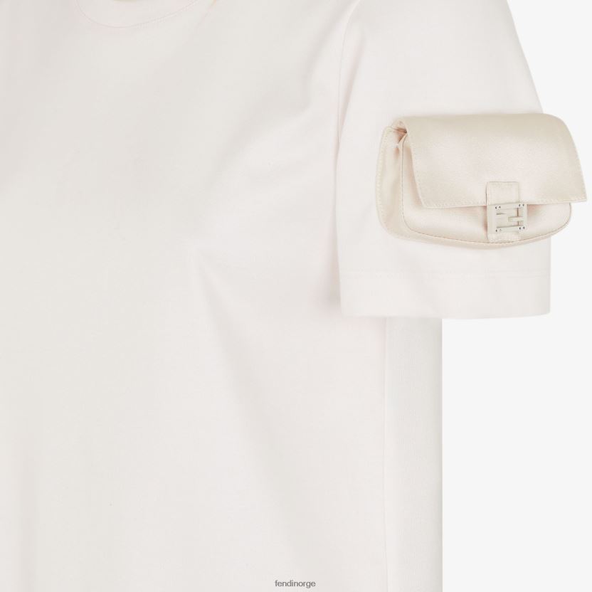 Fendi kvinner jersey t-skjorte NXB4XN1150 hvit klær