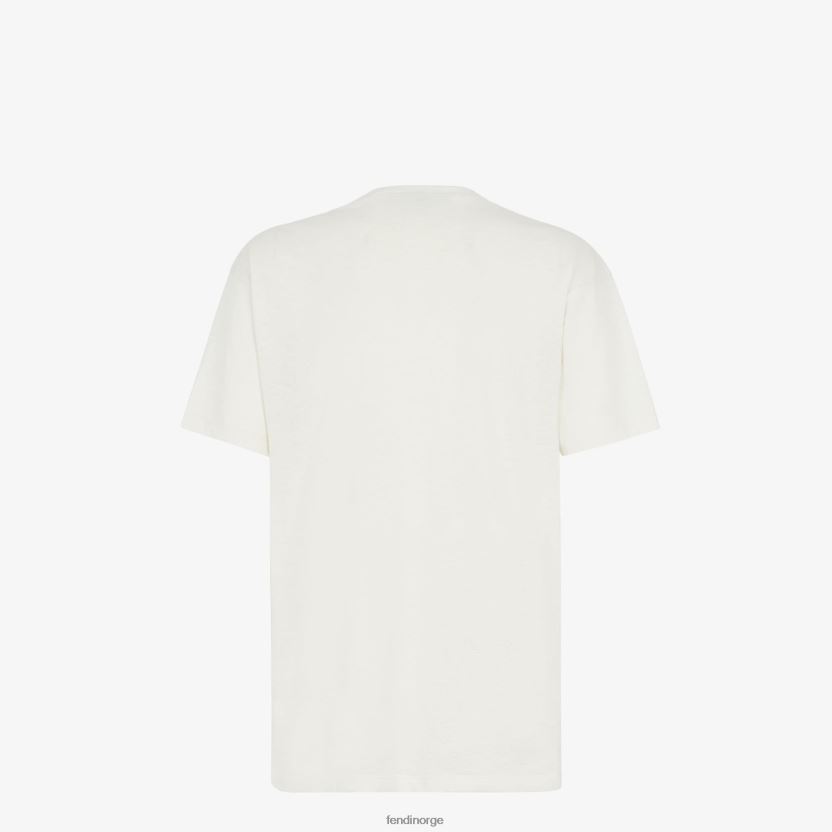 Fendi kvinner jersey t-skjorte NXB4XN950 hvit klær