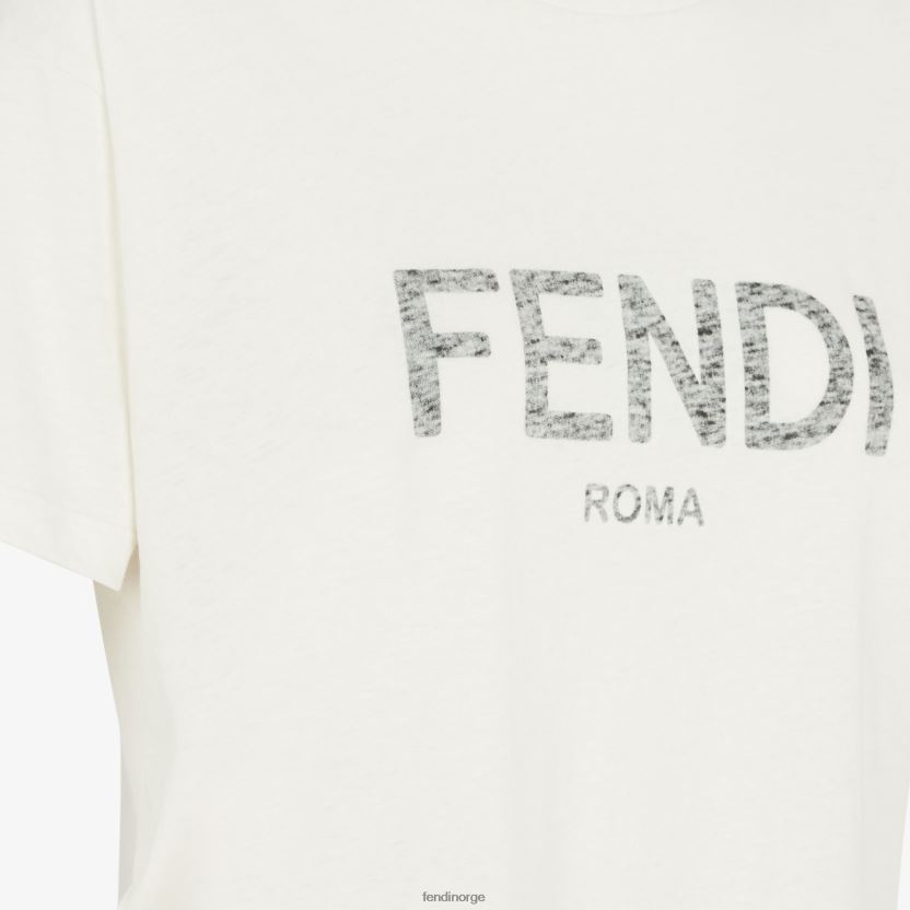 Fendi kvinner jersey t-skjorte NXB4XN950 hvit klær