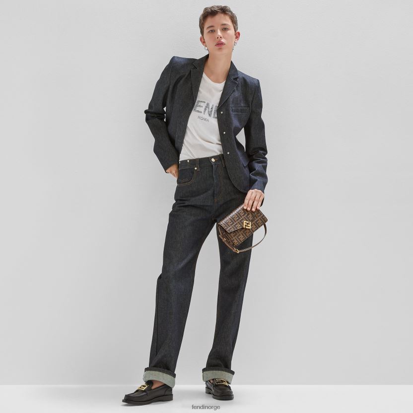 Fendi kvinner jersey t-skjorte NXB4XN950 hvit klær