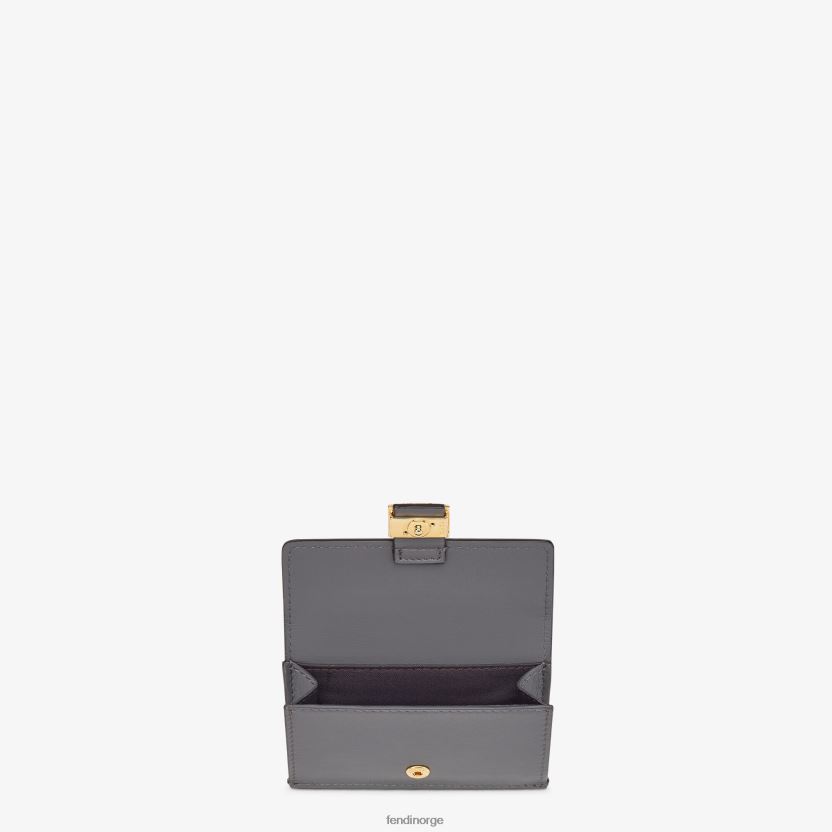 Fendi kvinner ff kortholder i nappaskinn NXB4XN1533 grå tilbehør