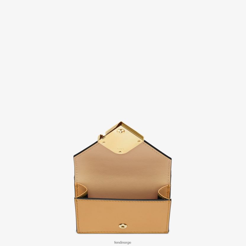 Fendi kvinner ff diamantlommebok i skinn NXB4XN1431 brun tilbehør