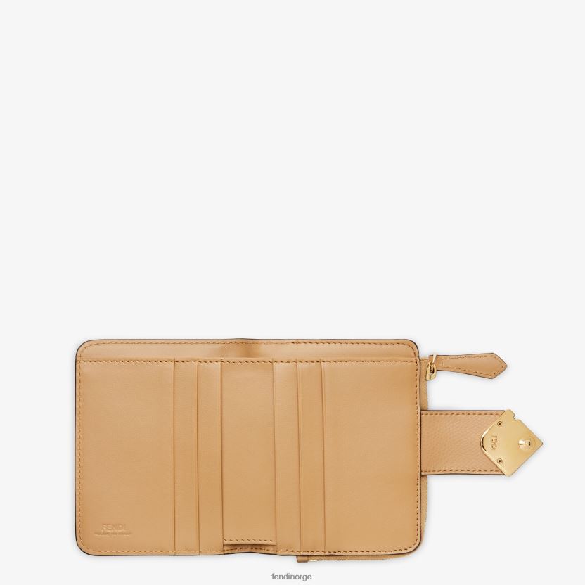 Fendi kvinner ff diamantlommebok i skinn NXB4XN1507 brun tilbehør