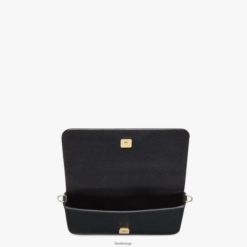 Fendi kvinner grafikk på lommebok i kjedeskinn NXB4XN1417 svart tilbehør