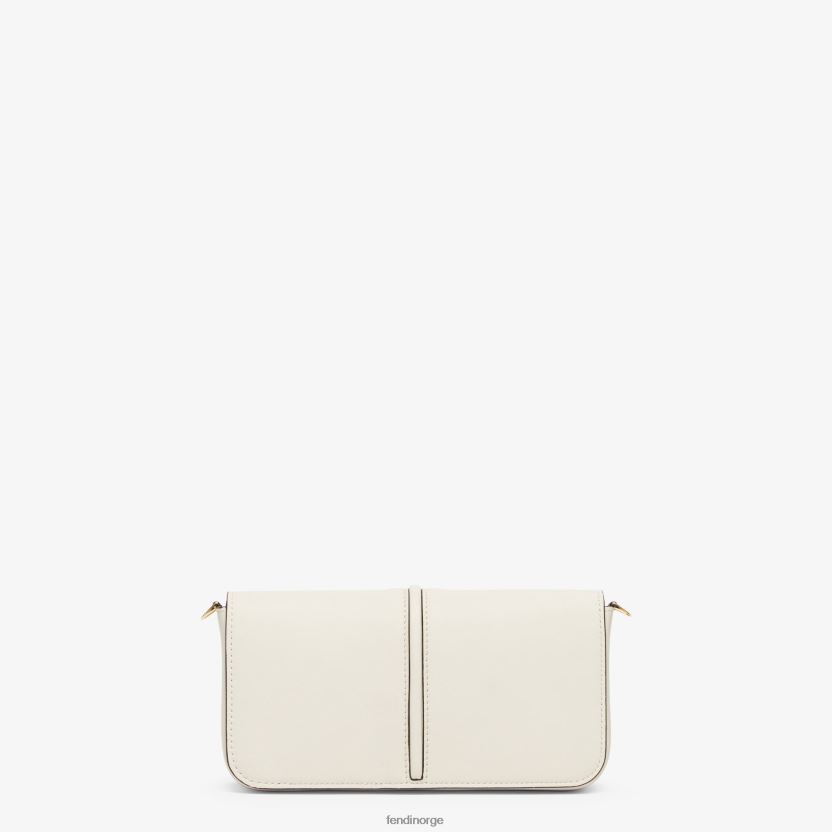 Fendi kvinner grafikk på lommebok i kjedeskinn NXB4XN1435 hvit tilbehør