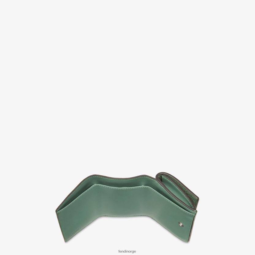 Fendi kvinner lommebok i mynteskinn NXB4XN1542 grønn tilbehør