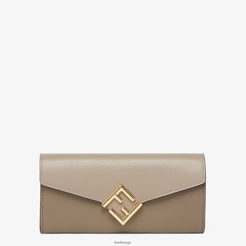 Fendi kvinner lommebok i tofarget og dueskinn NXB4XN1515 hvit tilbehør
