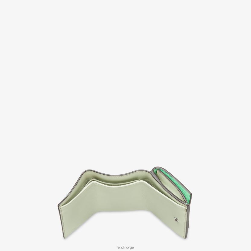 Fendi kvinner peekaboo mikro trifold lommebok i skinn NXB4XN1486 grønn tilbehør
