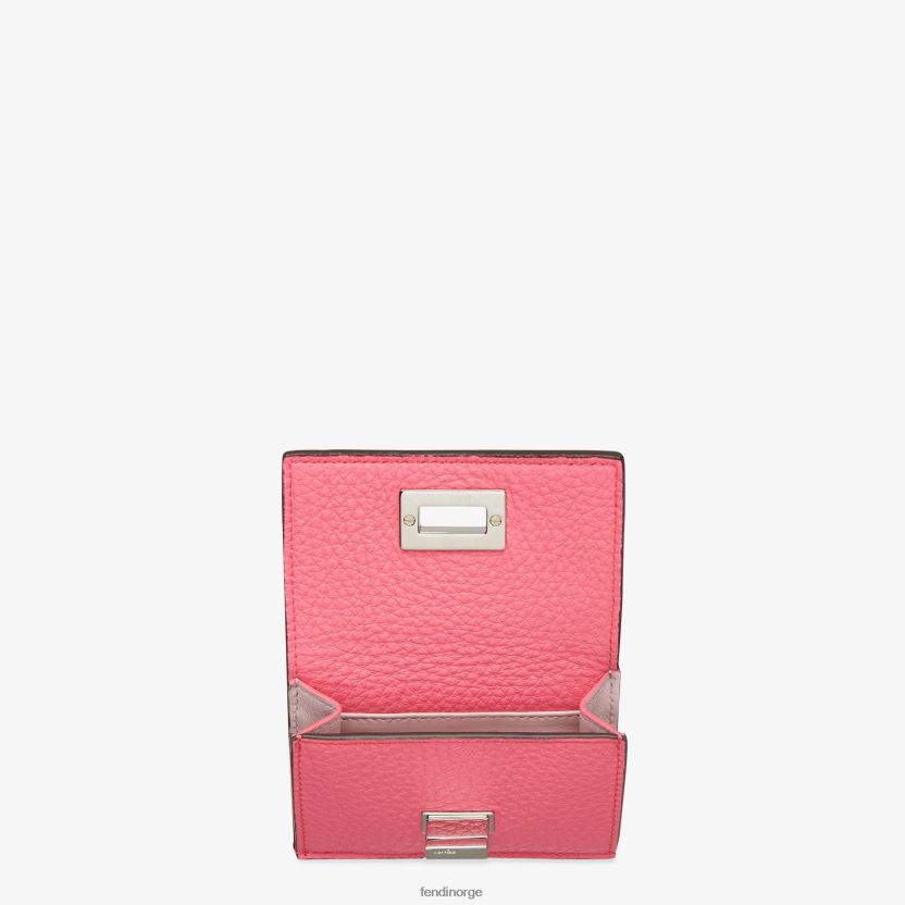 Fendi kvinner peekaboo mikro trifold lommebok i skinn NXB4XN1500 rosa tilbehør
