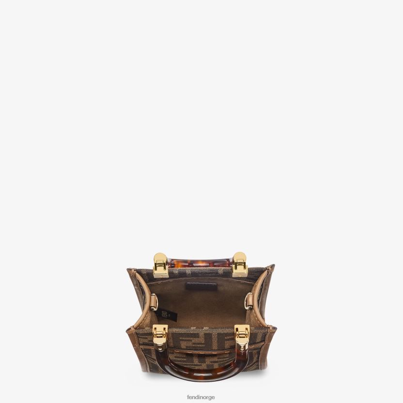 Fendi kvinner ff minipose i stoff NXB4XN824 brun tilbehør