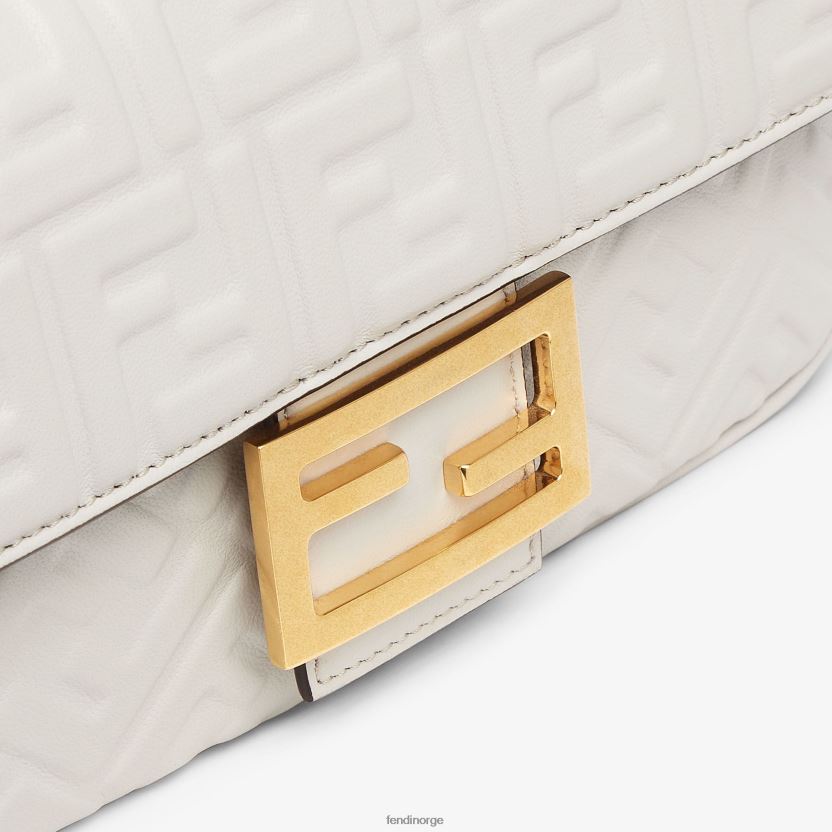 Fendi kvinner baguette kjede midi skinnveske NXB4XN861 grå tilbehør