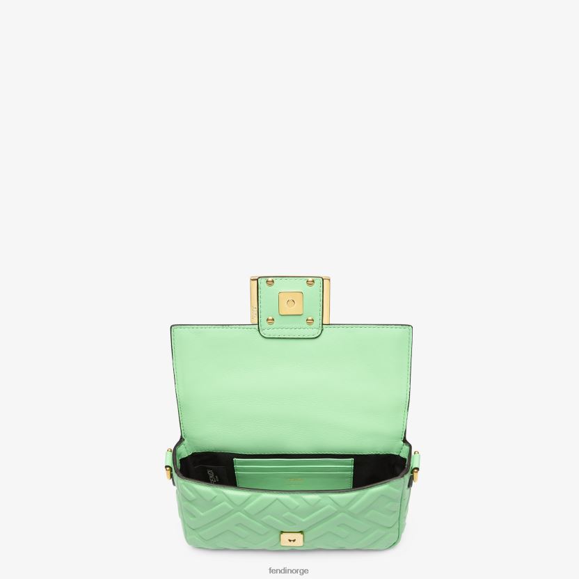 Fendi kvinner baguette mini nappa skinnveske NXB4XN726 grønn tilbehør