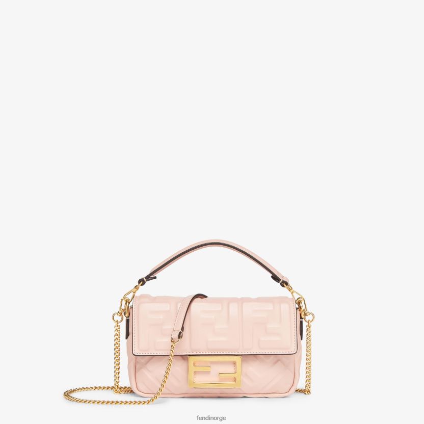 Fendi kvinner baguette mini nappa skinnveske NXB4XN814 rosa tilbehør