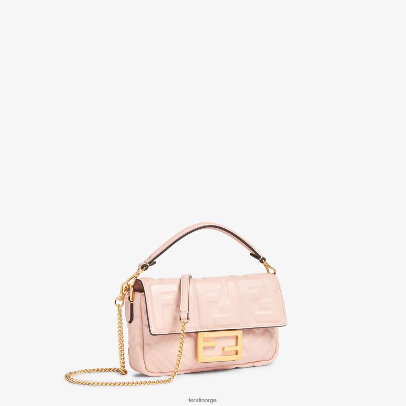 Fendi kvinner baguette mini nappa skinnveske NXB4XN814 rosa tilbehør