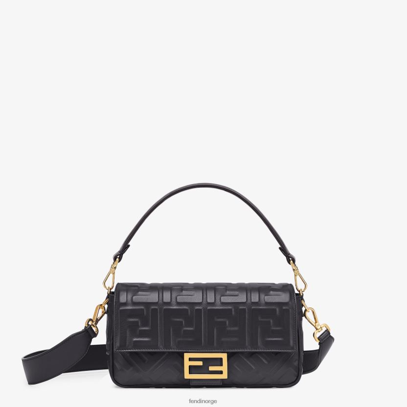 Fendi kvinner baguette skinnveske NXB4XN548 svart tilbehør
