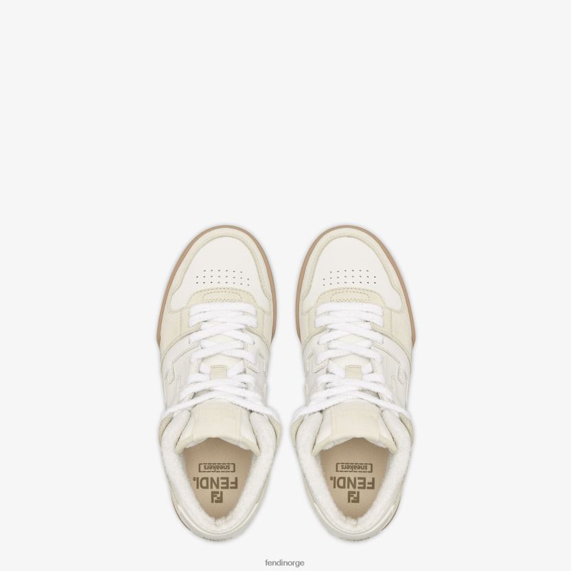 Fendi kvinner høye topper i skinn NXB4XN1359 hvit sko
