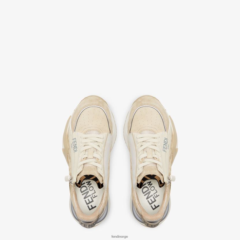 Fendi kvinner lave topper i semsket skinn NXB4XN1288 hvit sko