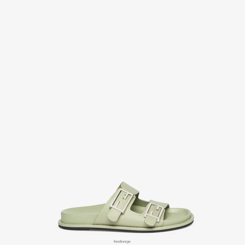 Fendi kvinner føle skinnsklier NXB4XN1303 grønn sko