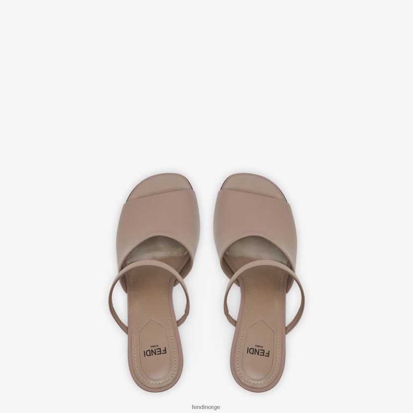 Fendi kvinner høyhælte sandaler i dueskinn NXB4XN1320 beige sko