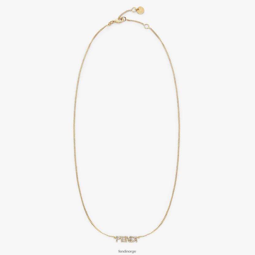 Fendi kvinner signatur kjede NXB4XN1774 gull smykker