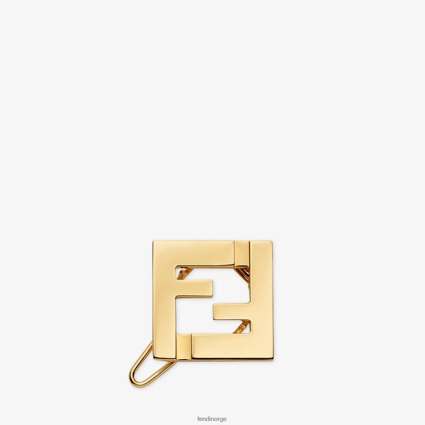 Fendi kvinner metall hårspenne NXB4XN66 gull smykker