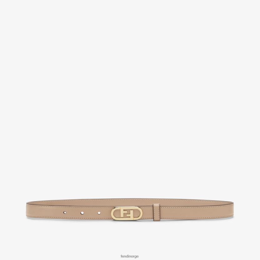 Fendi kvinner dueskinnbelte NXB4XN326 beige tilbehør