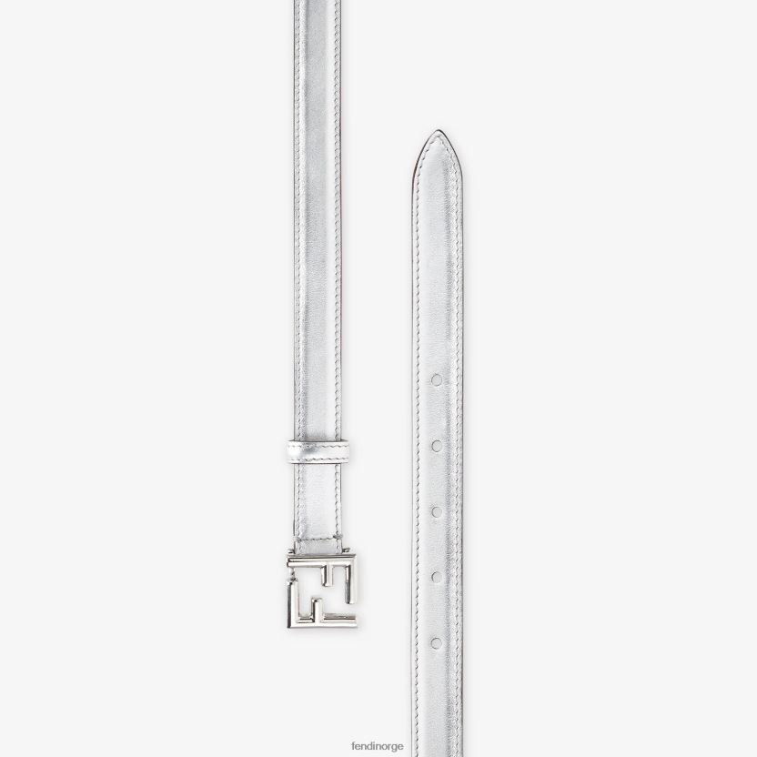 Fendi kvinner ff skinnbelte NXB4XN163 sølv tilbehør