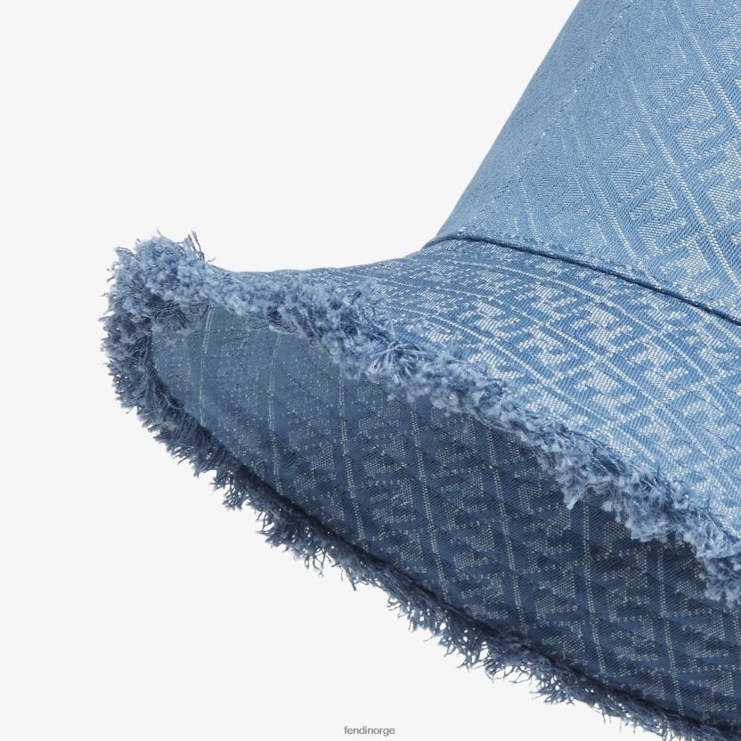 Fendi kvinner denim-effekt bøttehatt NXB4XN214 blå tilbehør