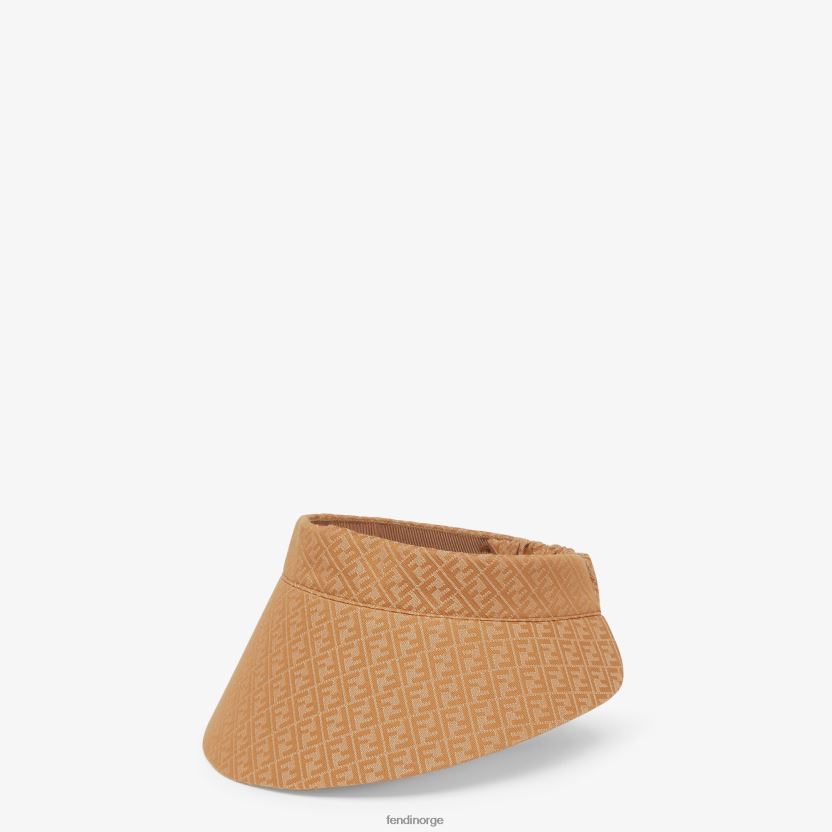 Fendi kvinner denim-effekt karamellvisir NXB4XN212 brun tilbehør