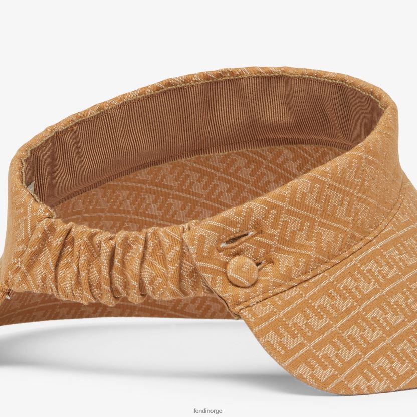Fendi kvinner denim-effekt karamellvisir NXB4XN212 brun tilbehør