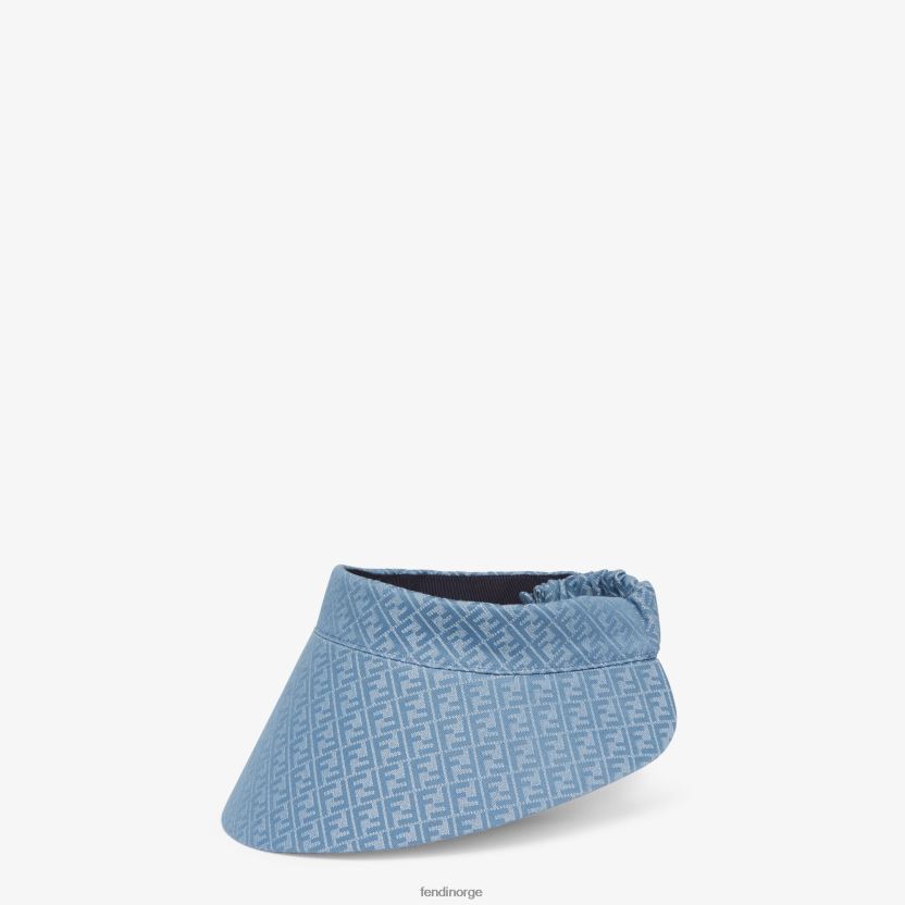 Fendi kvinner denim-effekt visir NXB4XN219 blå tilbehør