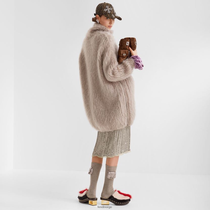 Fendi kvinner ff baseballhette i jacquardstoff NXB4XN288 brun tilbehør