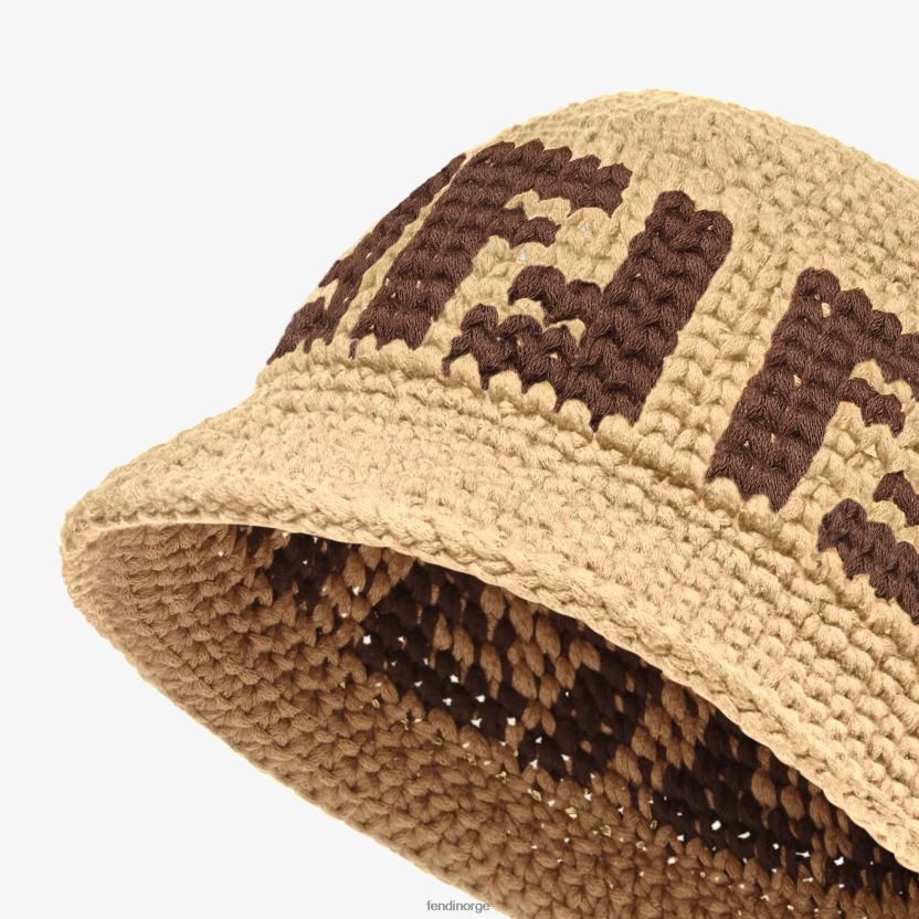 Fendi kvinner ff cloche i bomull NXB4XN166 beige tilbehør