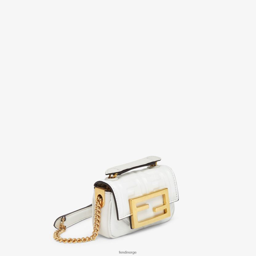 Fendi kvinner miniveske i nappaskinn NXB4XN265 hvit tilbehør