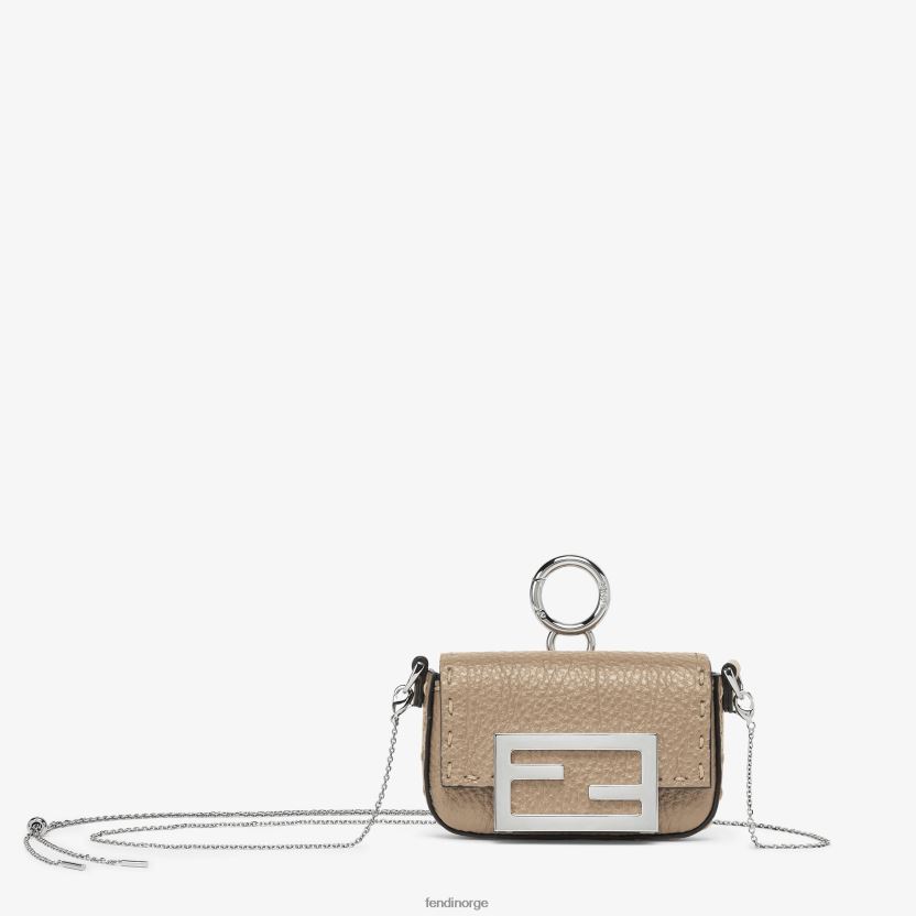 Fendi kvinner nano baguette lær sjarm NXB4XN52 beige tilbehør
