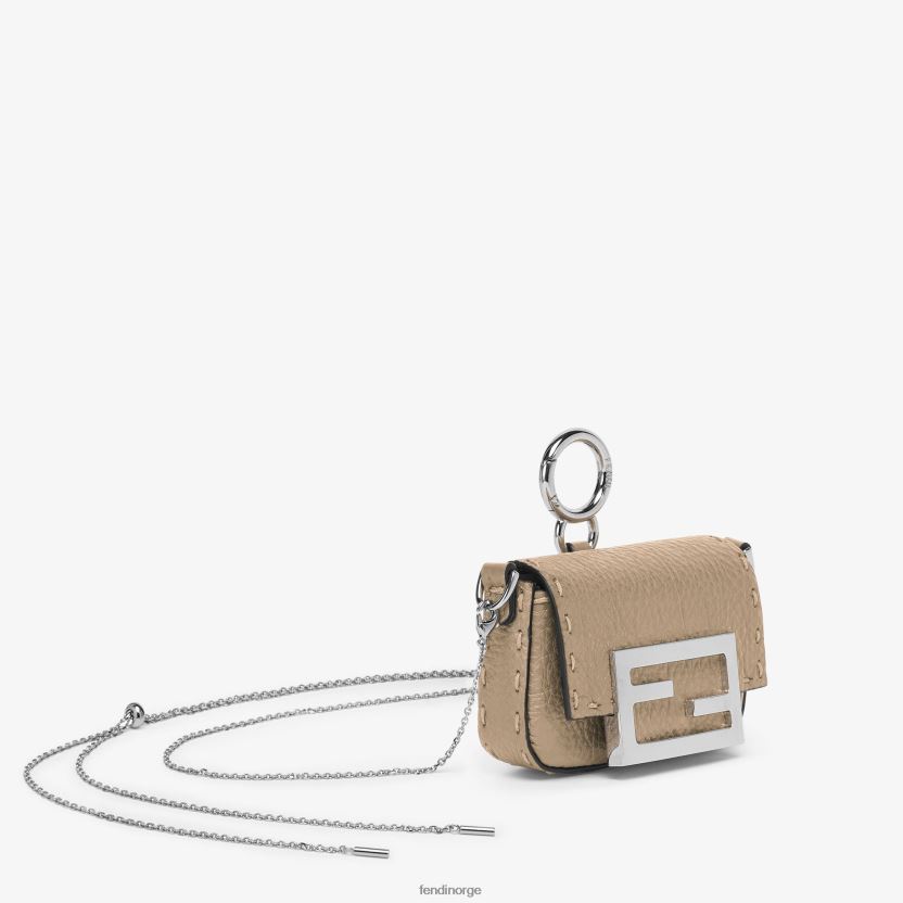 Fendi kvinner nano baguette lær sjarm NXB4XN52 beige tilbehør