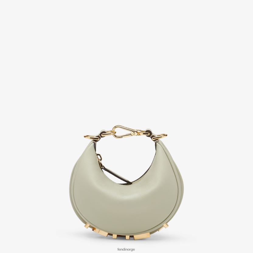 Fendi kvinner nano grafisk lær sjarm NXB4XN206 grønn tilbehør