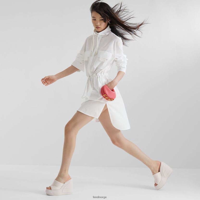 Fendi kvinner nano grafisk lær sjarm NXB4XN222 rosa tilbehør