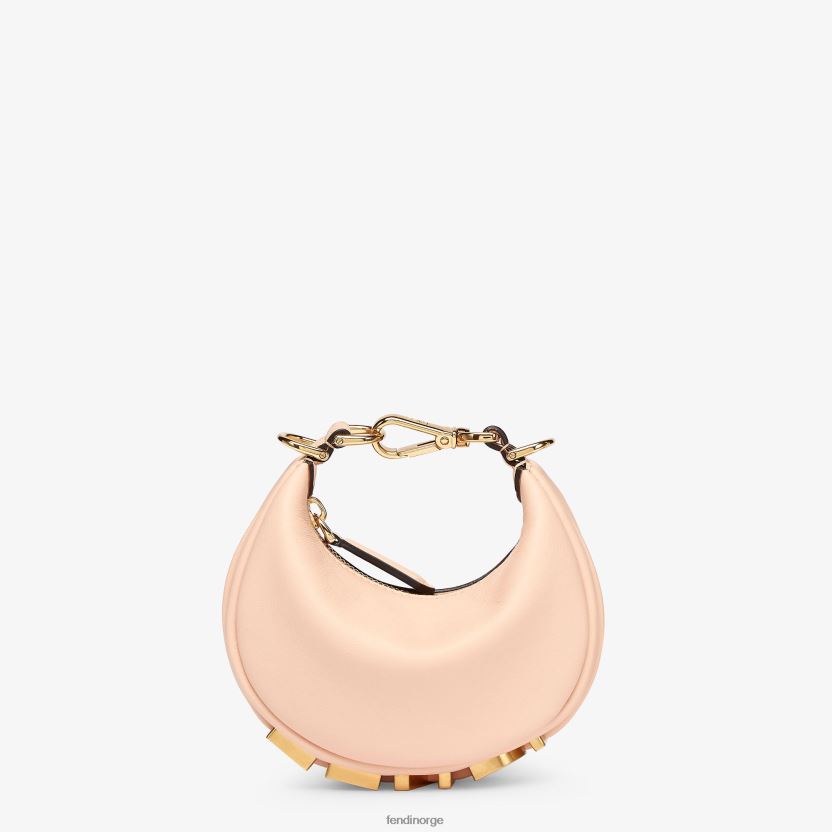 Fendi kvinner nano grafisk lær sjarm NXB4XN343 rosa tilbehør