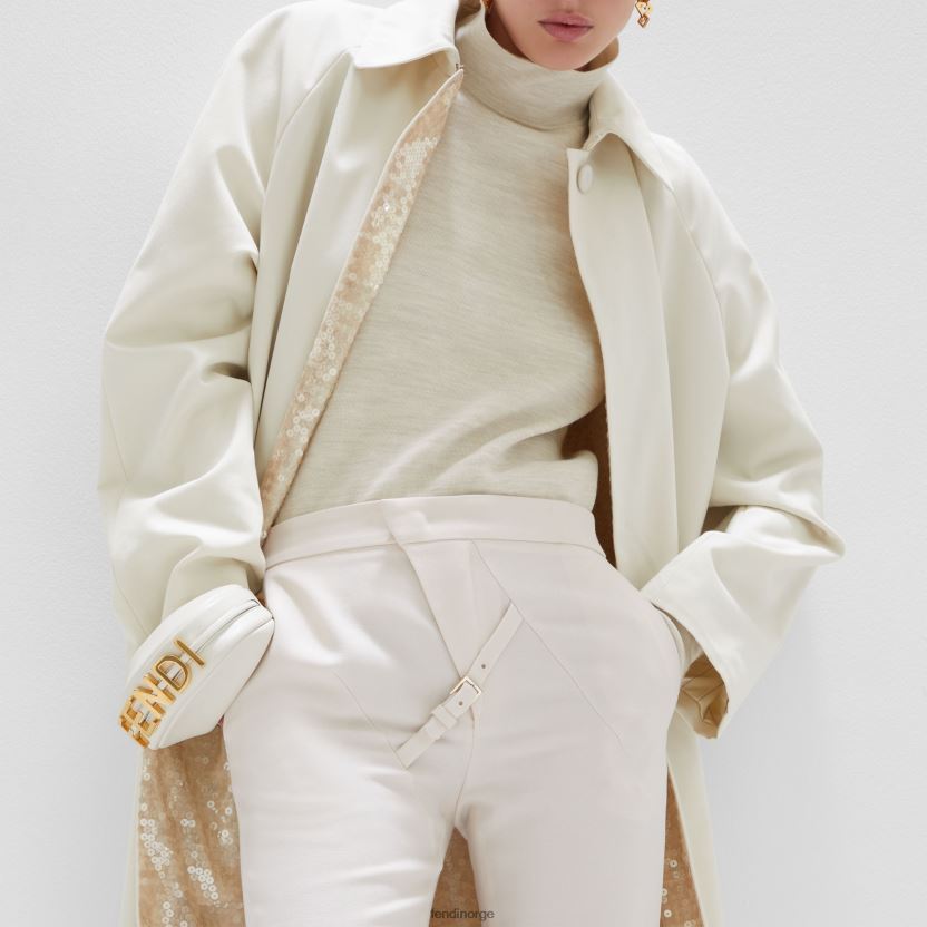 Fendi kvinner nano grafisk lær sjarm NXB4XN79 hvit tilbehør