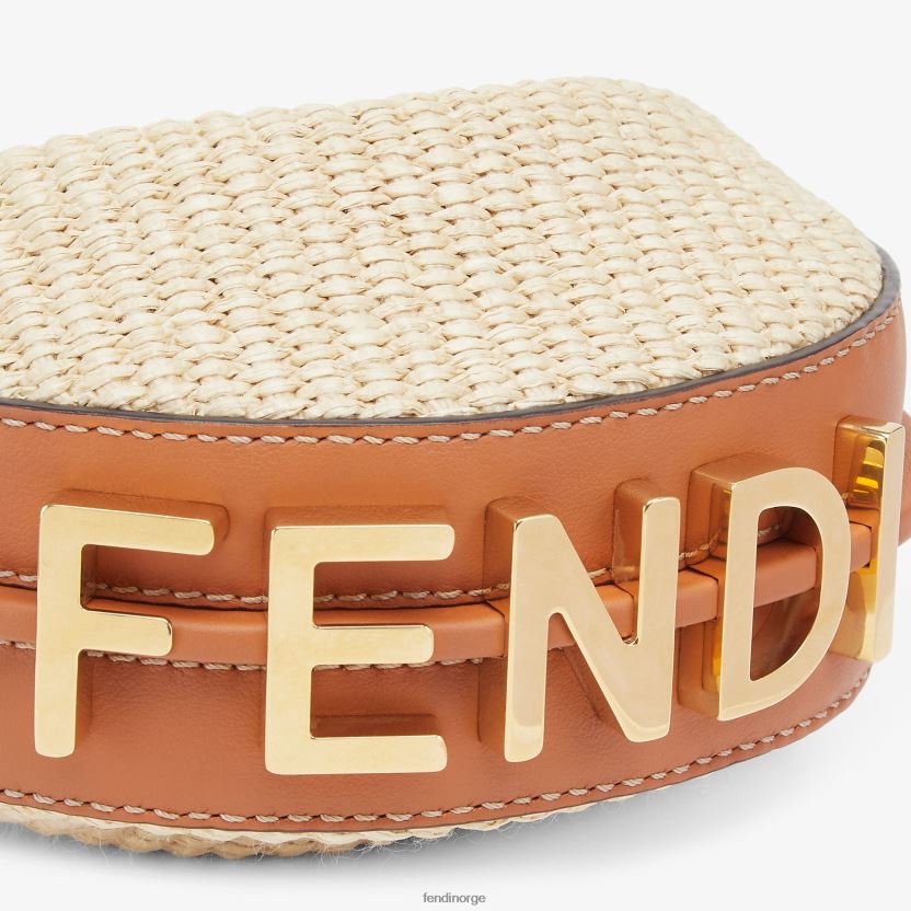 Fendi kvinner naturlig raffia sjarm NXB4XN85 beige tilbehør