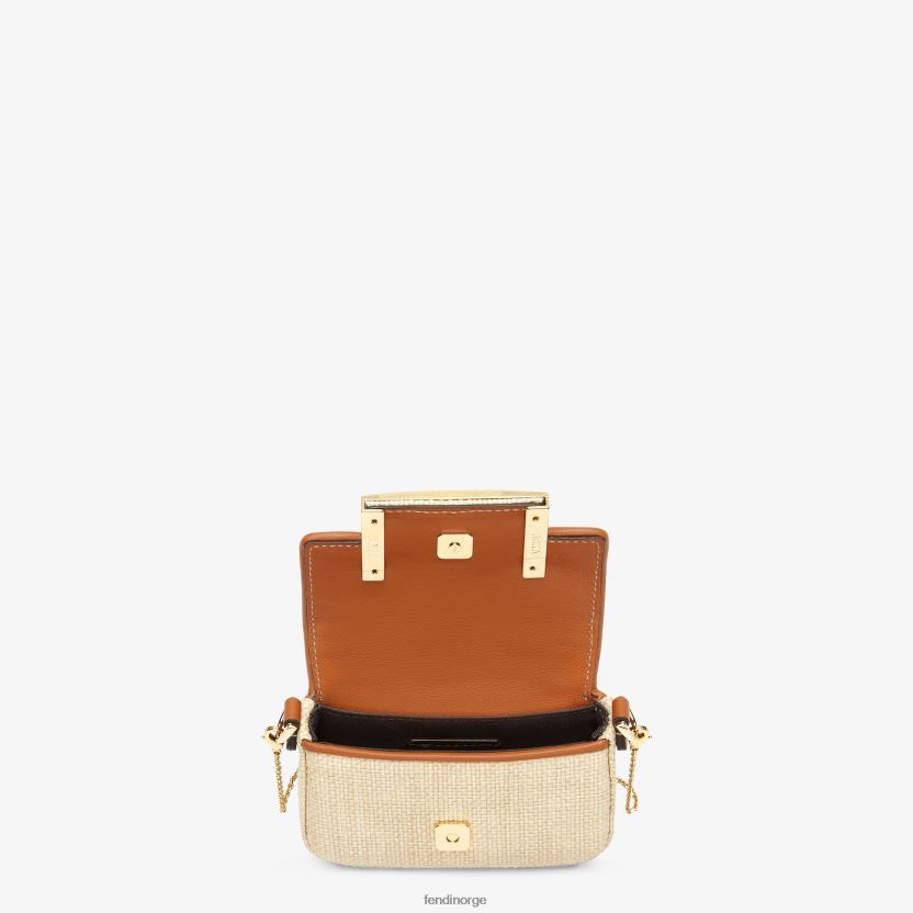 Fendi kvinner naturlig raffia sjarm NXB4XN92 beige tilbehør