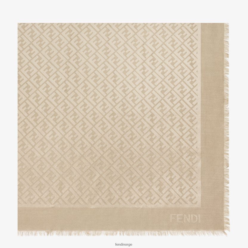 Fendi kvinner duesilke og ullsjal NXB4XN56 rosa tilbehør